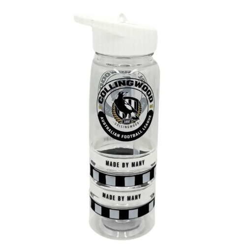 Collingwood Magpies Tritan Sports Bottle with Wrist Bands