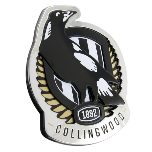 Collingwood Magpies 3D Chrome Supporter Emblem