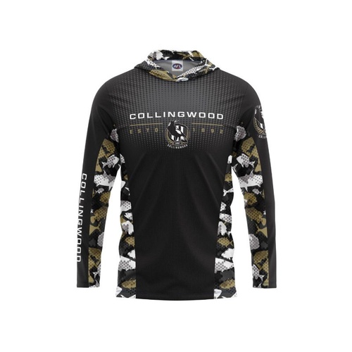 Collingwood Magpies Youths Hooded Fishing Shirt