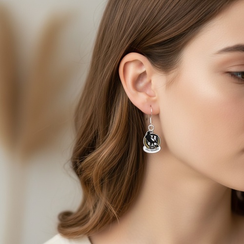 Collingwood Magpies Colour Logo Earrings