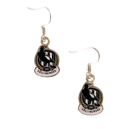Collingwood Magpies Colour Logo Earrings