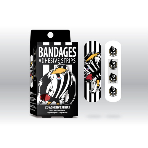 Collingwood Magpies Mascot Adhesive Bandages