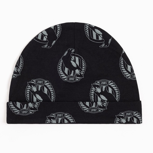 Collingwood Magpies Baby Logo Beanie