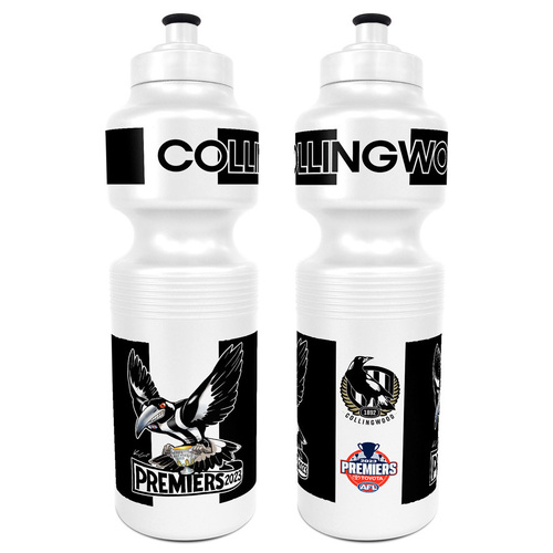 Collingwood Magpies 2023 Premiers Mark Knight Plastic Drink Bottle