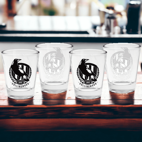 Collingwood Magpies Shot Glasses set of 4