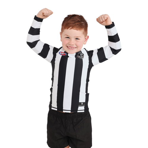 Collingwood Magpies Kids Rash Top