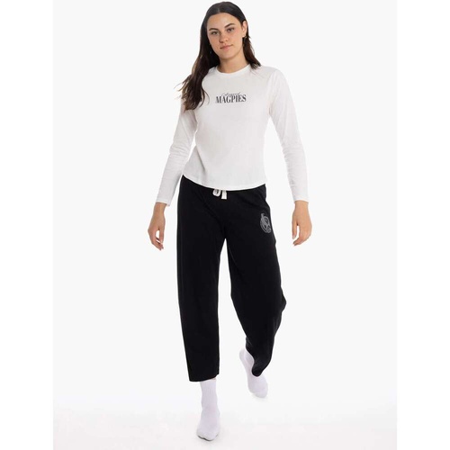 Collingwood Magpies Womens Long Sleeve PJ Set