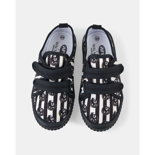 Collingwood Magpies Kids Walnut Canvas Shoes