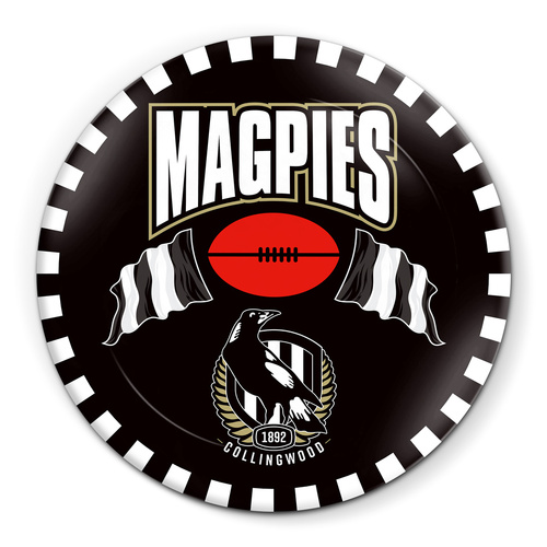 Collingwood Magpies Melamine Snack Plate