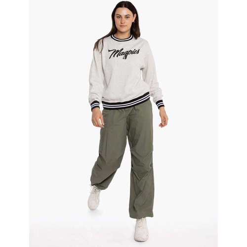 Collingwood Magpies Womens Script Crew Top