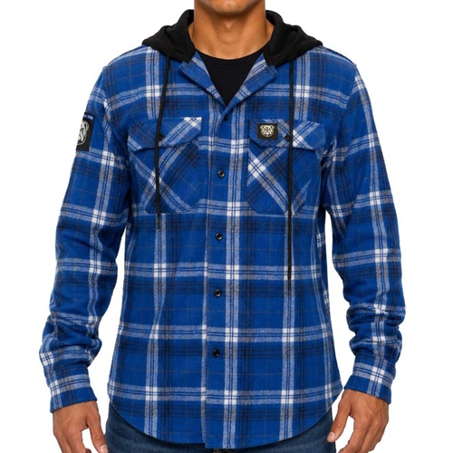 Canterbury Bulldogs Highland Hooded Flannel Shirt
