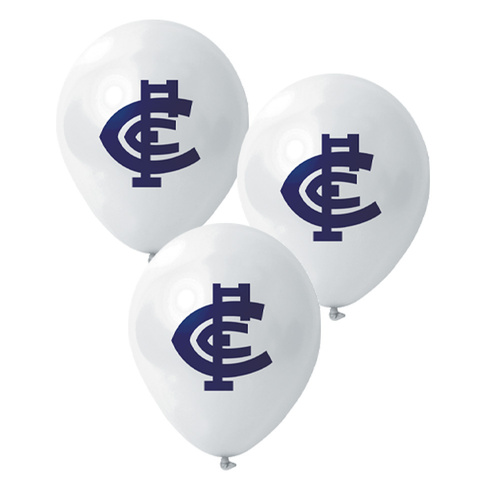 Carlton Blues Printed Balloons