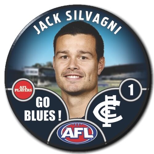 Carlton Blues 2025 Player Pin Badge - SILVAGNI