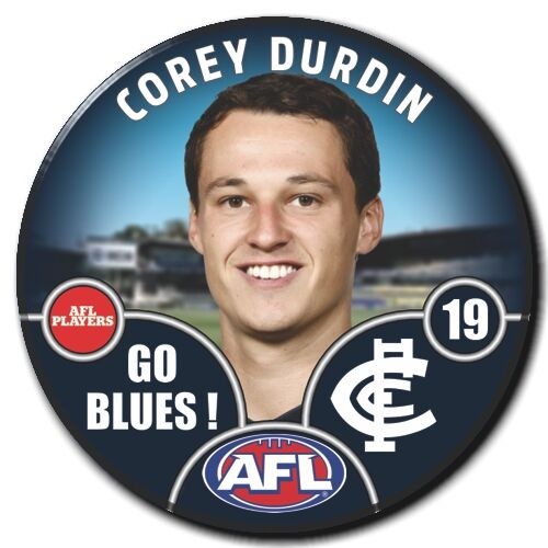 Carlton Blues 2025 Player Pin Badge - DURDIN