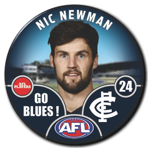 Carlton Blues 2025 Player Pin Badge - NEWMAN