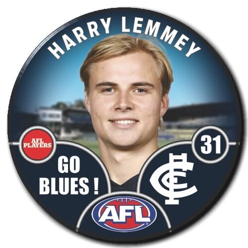 Carlton Blues 2025 Player Pin Badge - LEMMEY