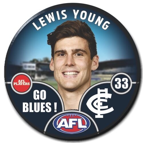 Carlton Blues 2025 Player Pin Badge - YOUNG