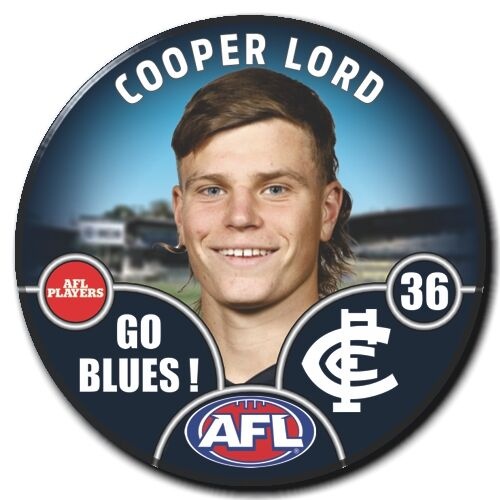 Carlton Blues 2025 Player Pin Badge - LORD