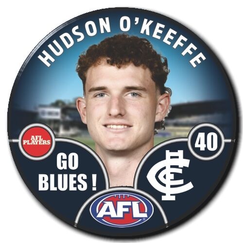 Carlton Blues 2025 Player Pin Badge - O'KEEFE