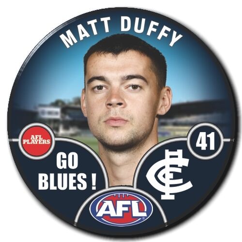 Carlton Blues 2025 Player Pin Badge - DUFFY