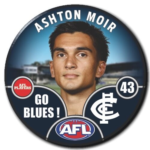Carlton Blues 2025 Player Pin Badge - MOIR