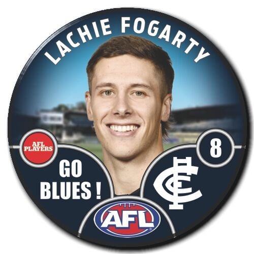 Carlton Blues 2025 Player Pin Badge - FOGARTY