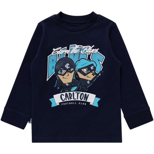 Carlton Blues Kids Long Sleeve Tee