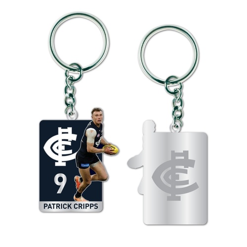 Carlton Blues Patrick Cripps Metal Keyring