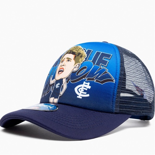Carlton Blues Charlie Curnow Youths Henrik Trucker Cap