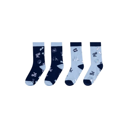 Carlton Blues 2 Pairs Socks Gift Pack