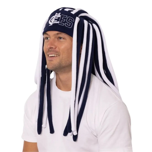 Carlton Blues Supporter Dreadlock Beanie