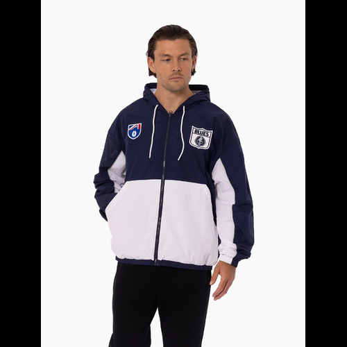Carlton Blues Mens Throwback Logo Spray Jacket