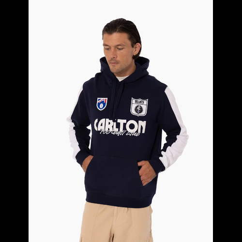 Carlton Blues Mens Throwback Logo Hood