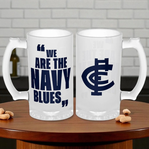 Carlton Frosted Stein Glass