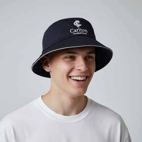 Carlton Blues Crest Bucket Hat