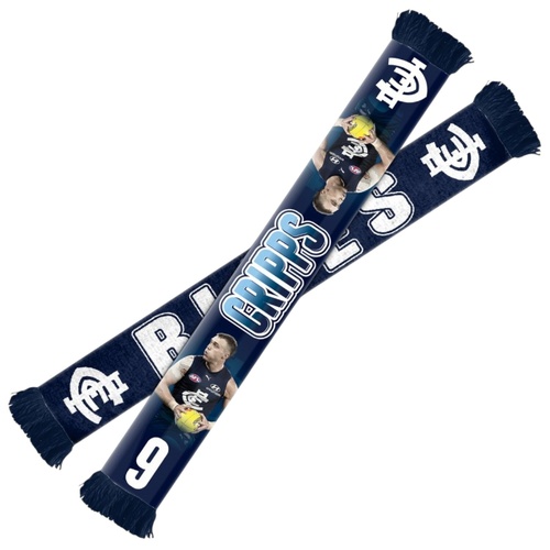 Carlton Blues Patrick Cripps Player Scarf