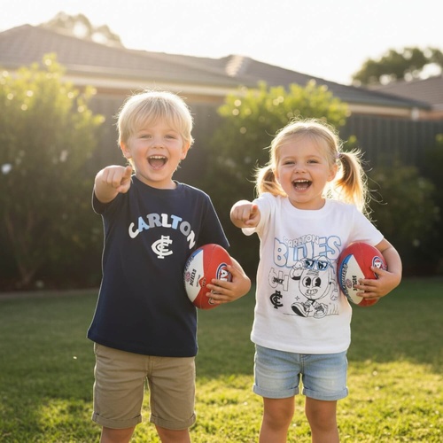 Carlton Blues Kids Twin Pack Graphic Tees