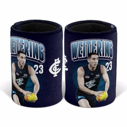 Carlton Blues Jacob Weitering Stubby Holder