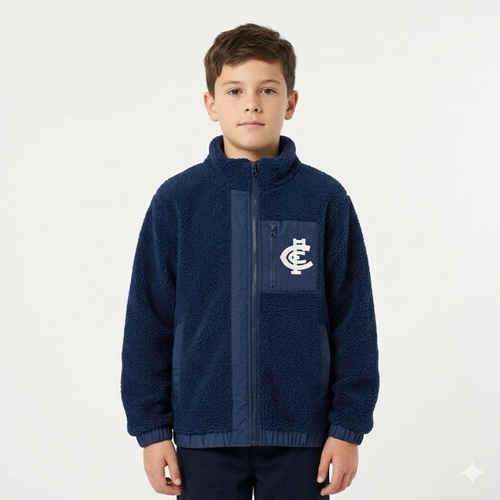 Carlton Blues Kids Polar Fleece Over Sized Jacket