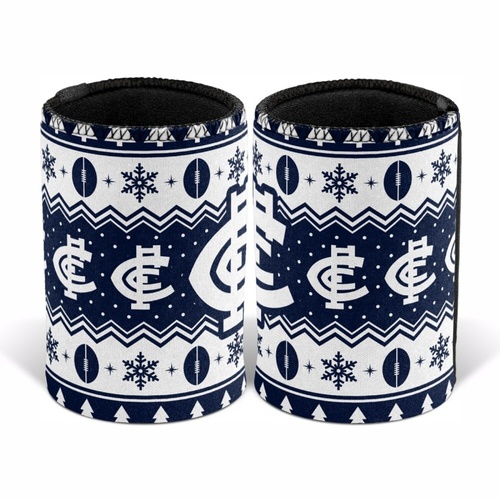 Carlton Blues Christmas Stubby Holder