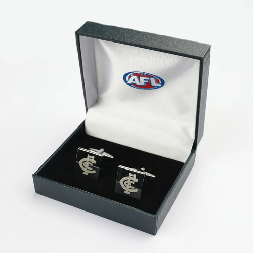 Carlton Blues Silver Etched Cufflinks