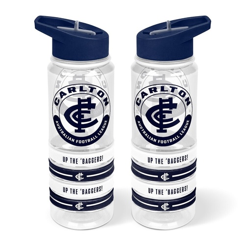 Carlton Blues Tritan Sports Bottle with Wrist Bands