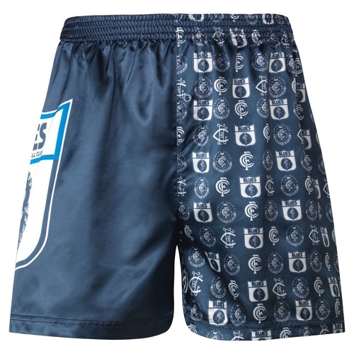 Carlton Blues Mens Satin Boxer Shorts Size:L