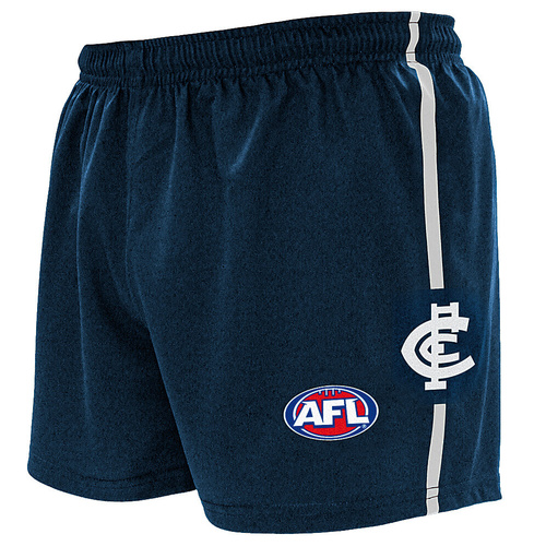Carlton Blues Youths Logo Footy Shorts