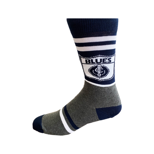 Carlton Blues Retro Shield Mens Socks