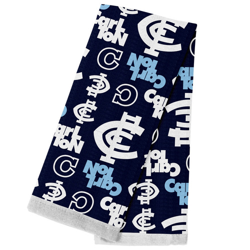 Carlton Blues Cotton Tea Towel