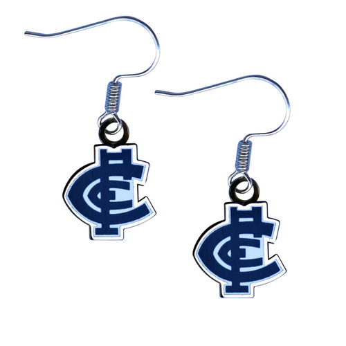 Carlton Blues Colour Logo Earrings