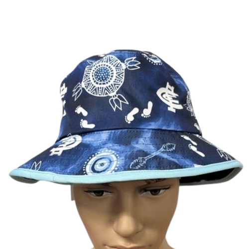 Carlton Blues Adults Indigenous Bucket Hat