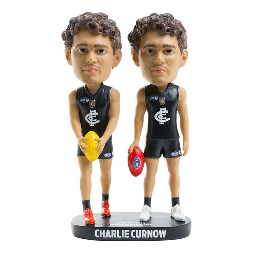 Carlton Blues Charlie Curnow Coleman Medals Double Bobblehead