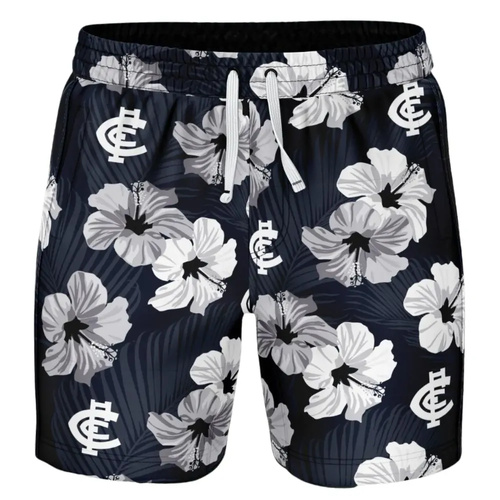 Carlton Blues Aloha Hawaiian Swim Shorts